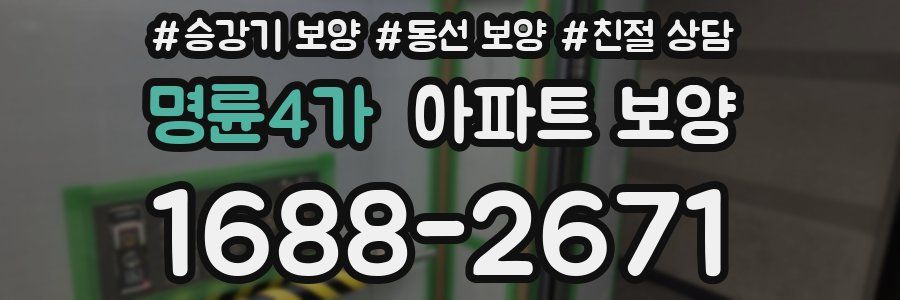 명륜4가 아파트 보양