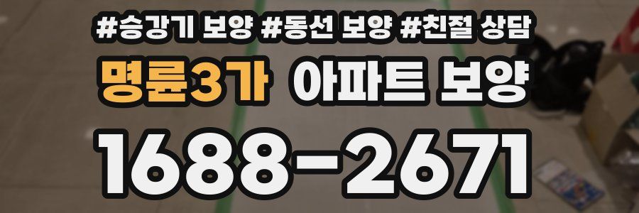 명륜3가 아파트 보양