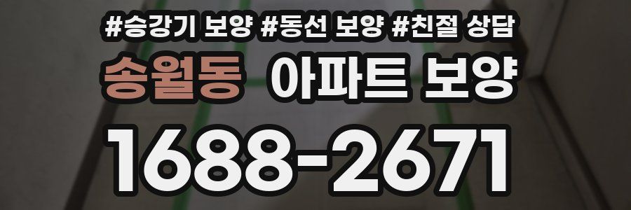 송월동 아파트 보양