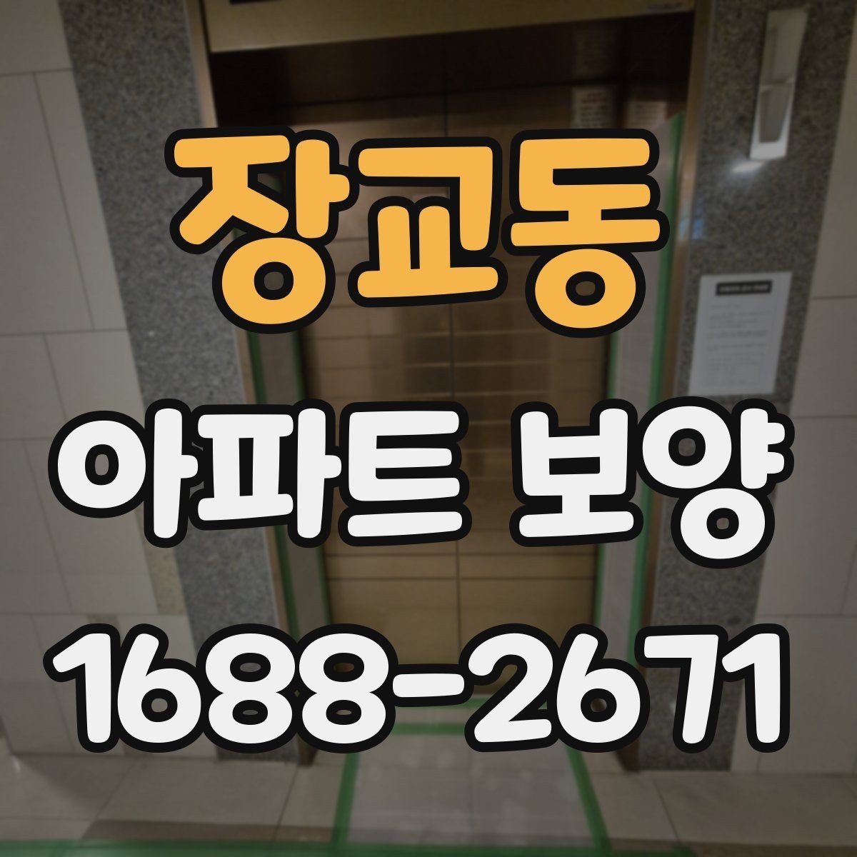 장교동 아파트 보양 시 안전관리 기준 정리