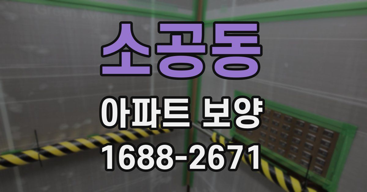 소공동 아파트 보양