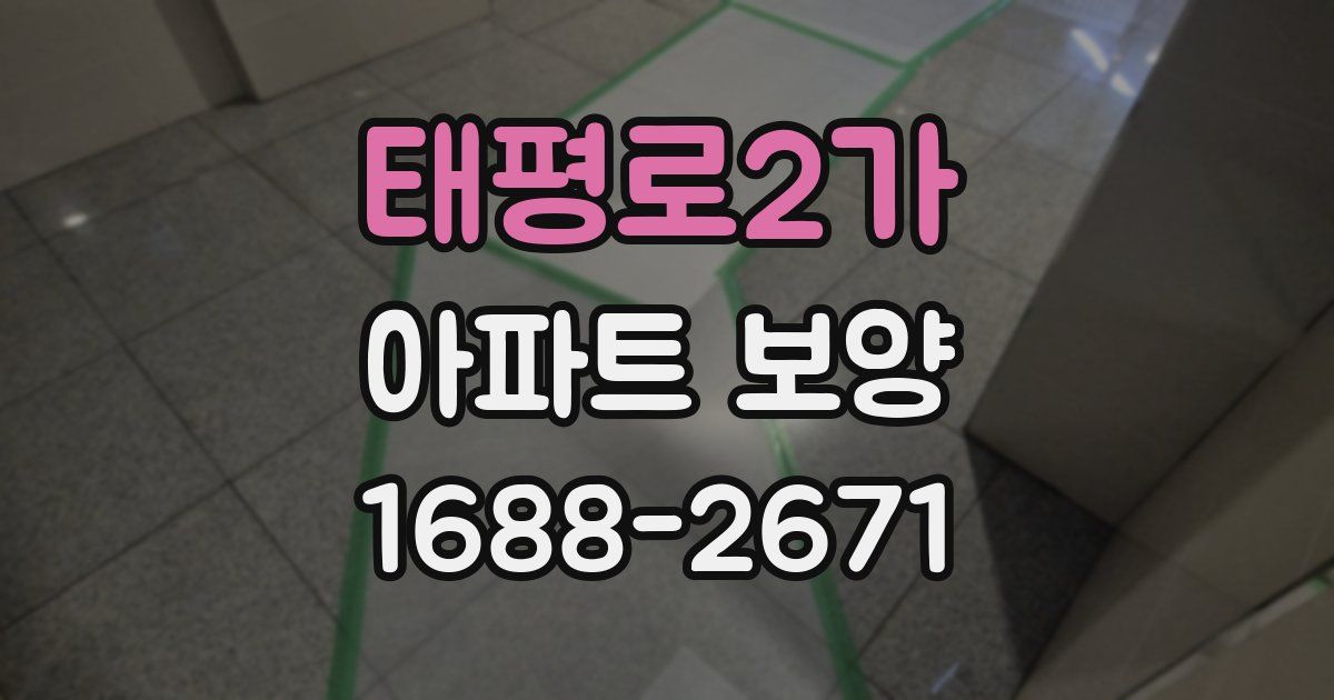태평로2가 아파트 보양