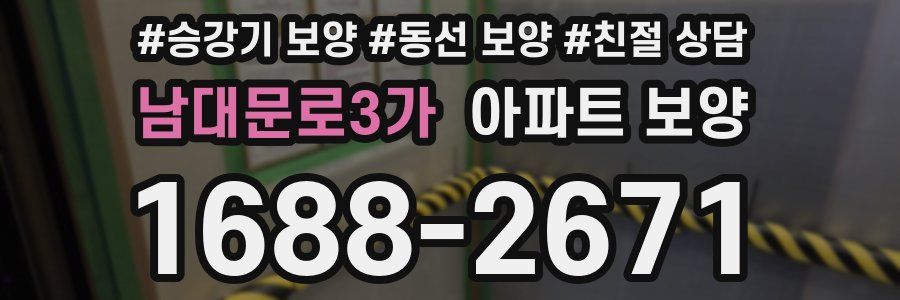 남대문로3가 아파트 보양