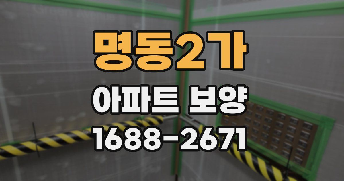 명동2가 아파트 보양