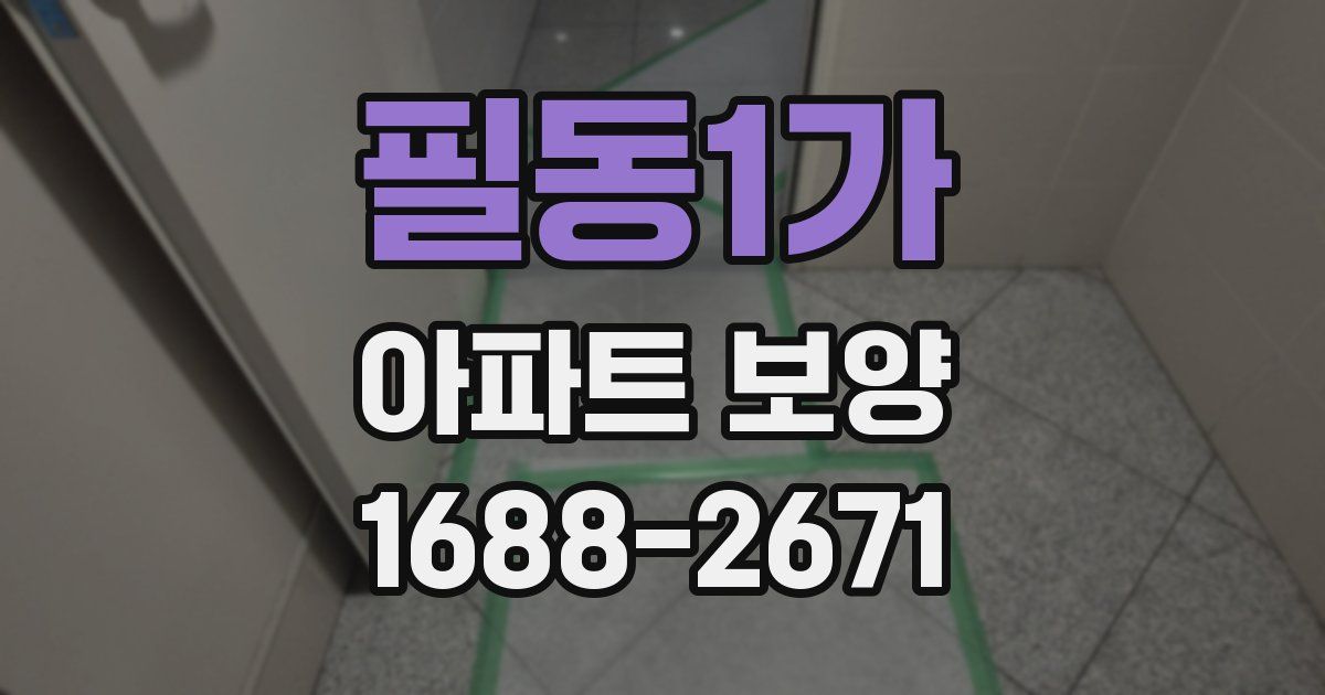 필동1가 아파트 보양