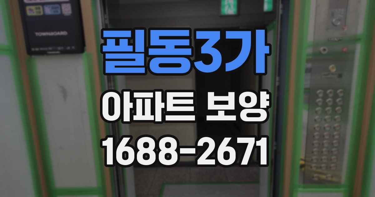 필동3가 아파트 보양