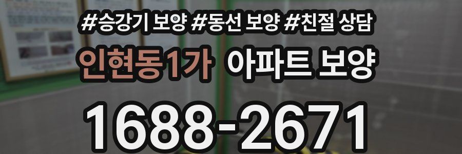 인현동1가 아파트 보양