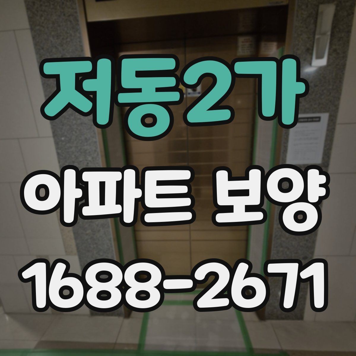 저동2가 아파트 보양 비용이 달라지는 이유