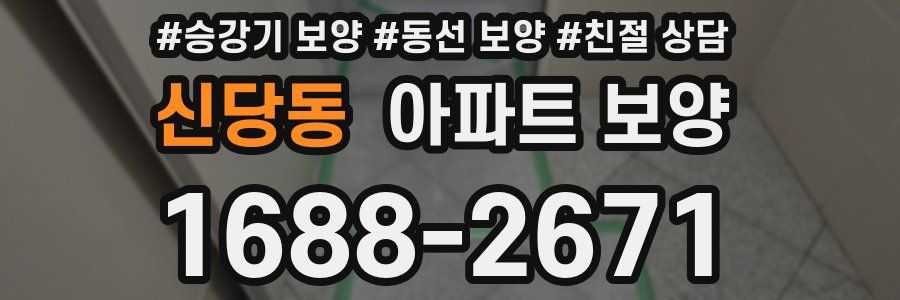 신당동 아파트 보양