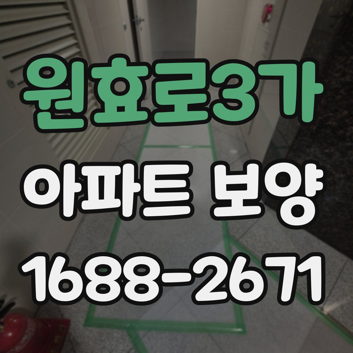 원효로3가 아파트 보양