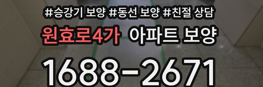 원효로4가 아파트 보양