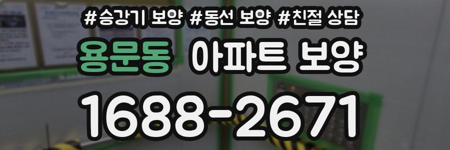 용문동 아파트 보양