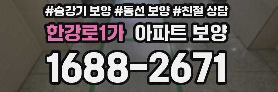 한강로1가 아파트 보양
