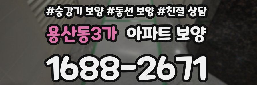 용산동3가 아파트 보양
