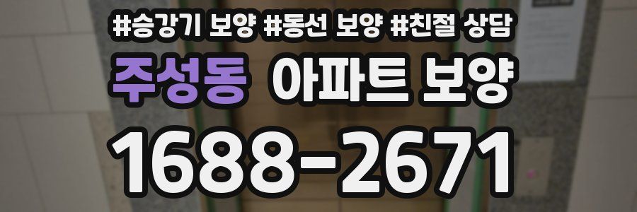 주성동 아파트 보양