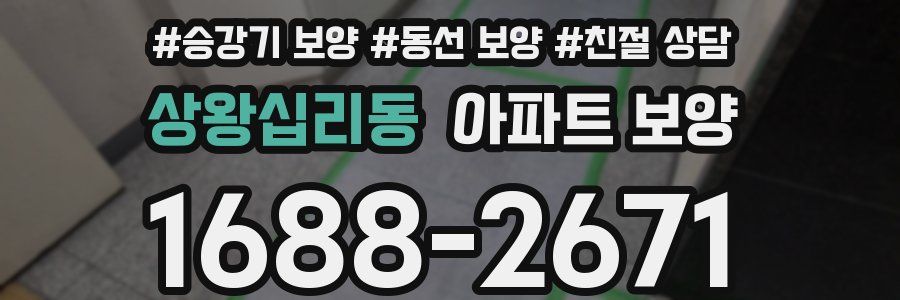 상왕십리동 아파트 보양
