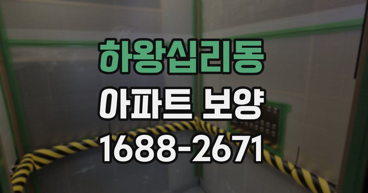 하왕십리동 아파트 보양