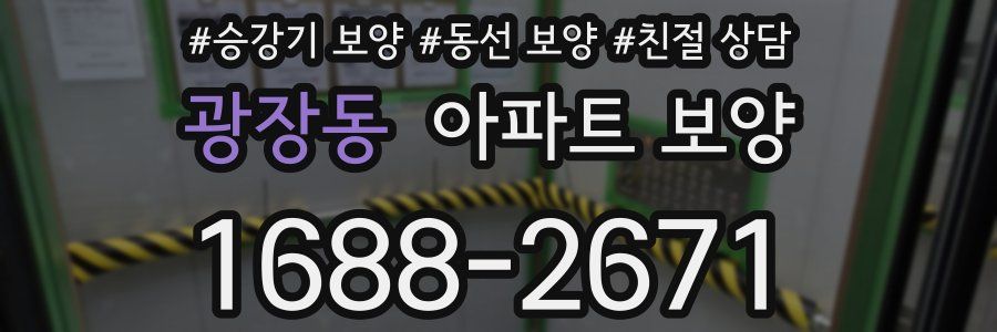 광장동 아파트 보양