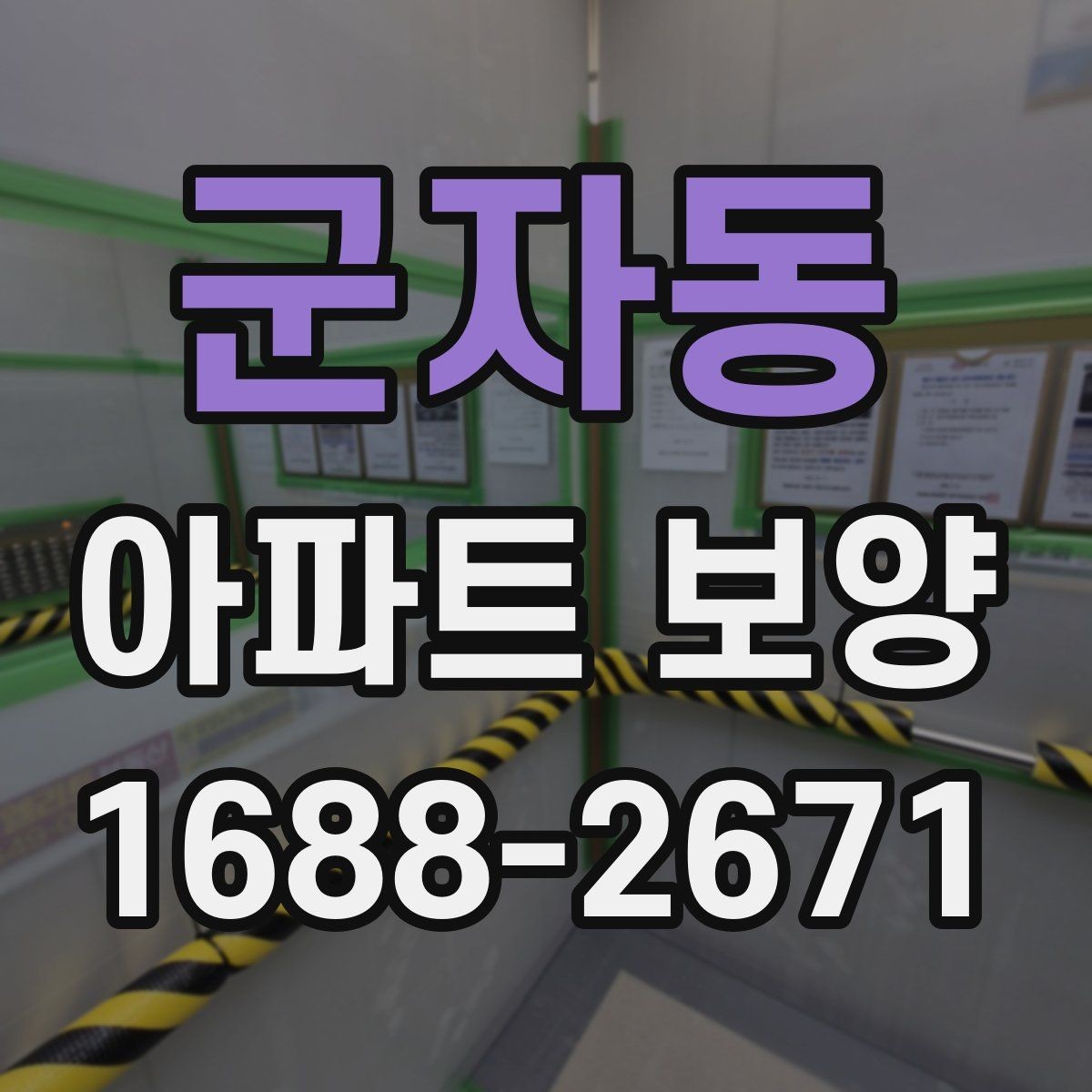 군자동 아파트 보양 시 공용부와 세대부를 나누어 보는 이유