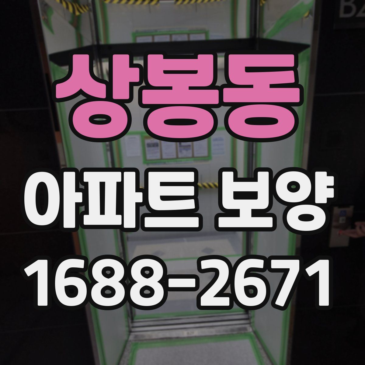 상봉동 아파트 보양
