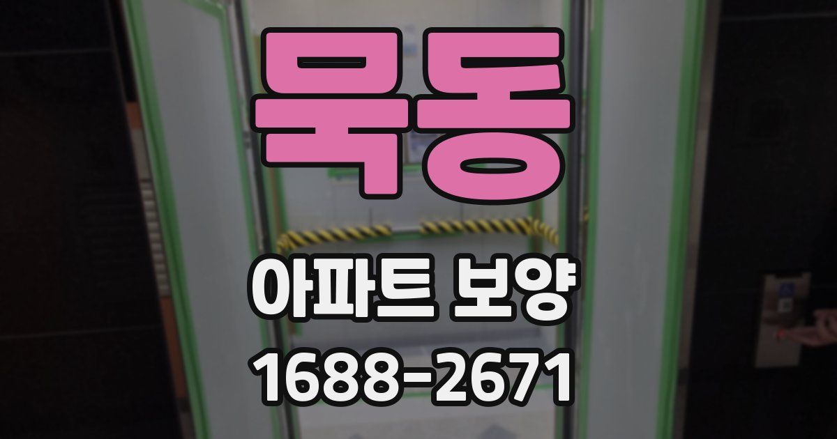 묵동 아파트 보양