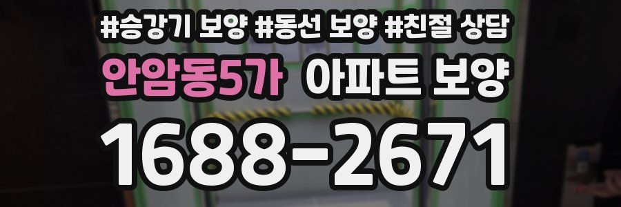 안암동5가 아파트 보양