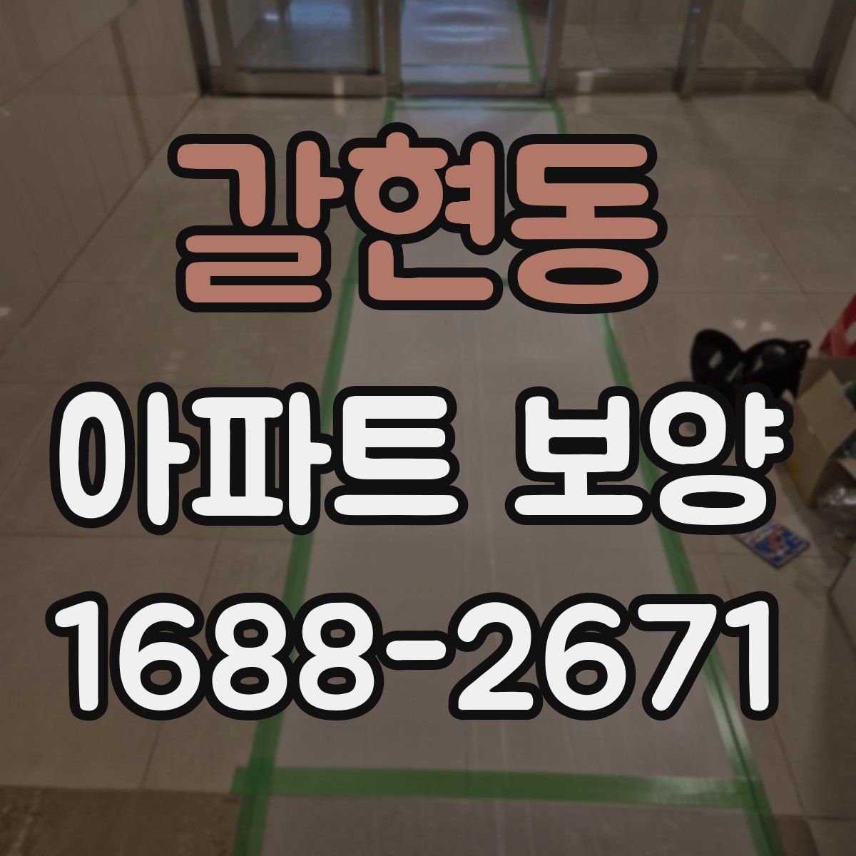 갈현동 아파트 보양