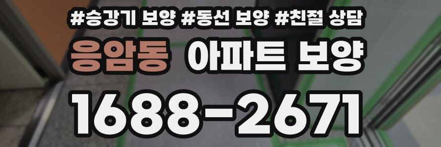 응암동 아파트 보양