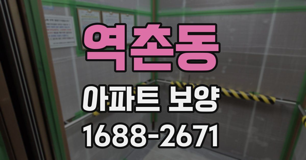 역촌동 아파트 보양