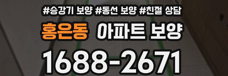 홍은동 아파트 보양