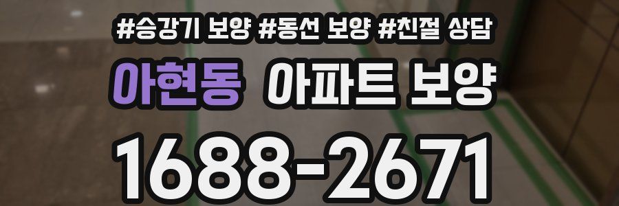 아현동 아파트 보양