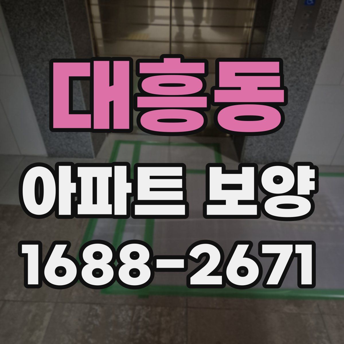 대흥동 아파트 보양