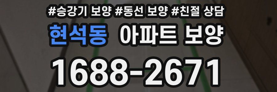 현석동 아파트 보양
