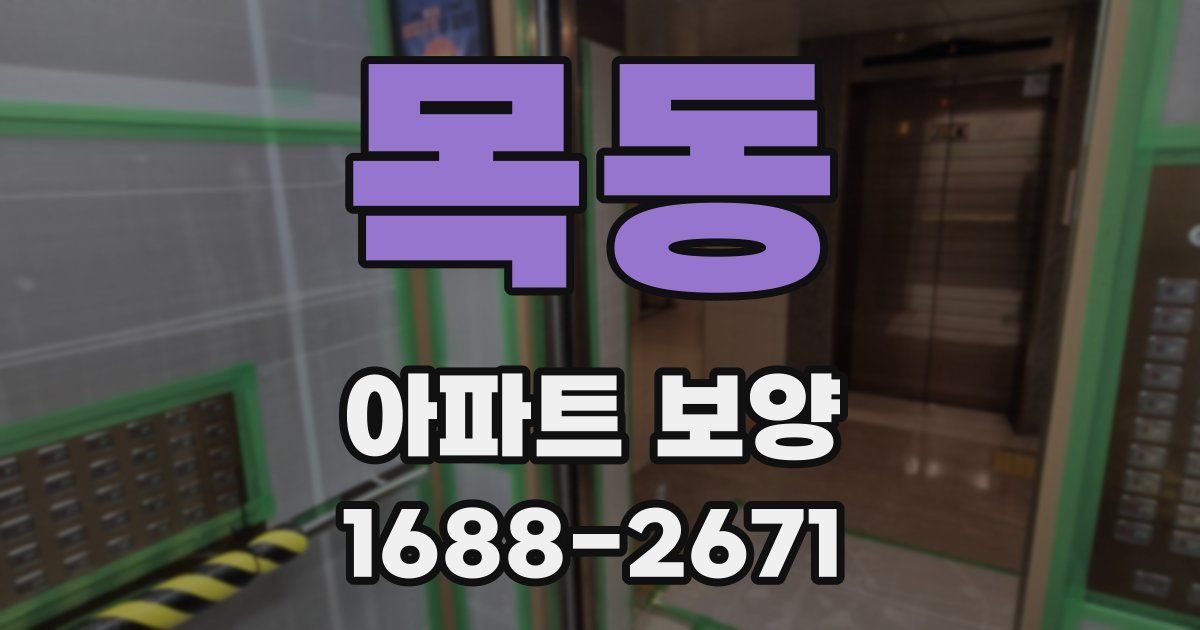 목동 아파트 보양