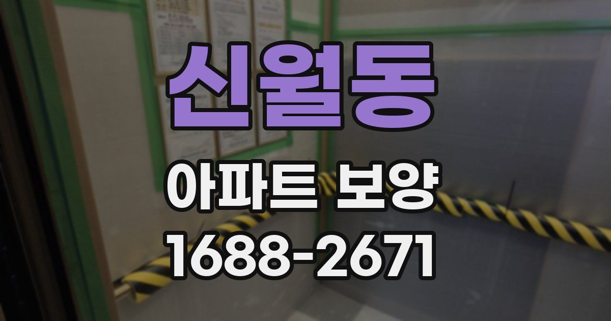 신월동 아파트 보양