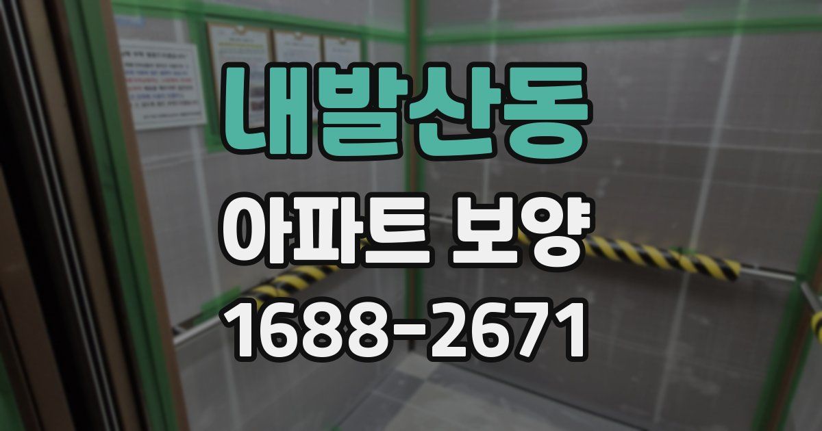내발산동 아파트 보양