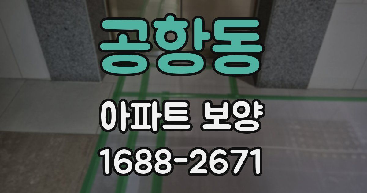 공항동 아파트 보양