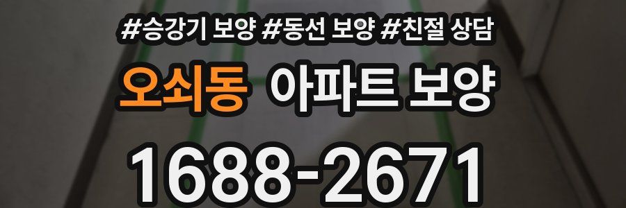 오쇠동 아파트 보양