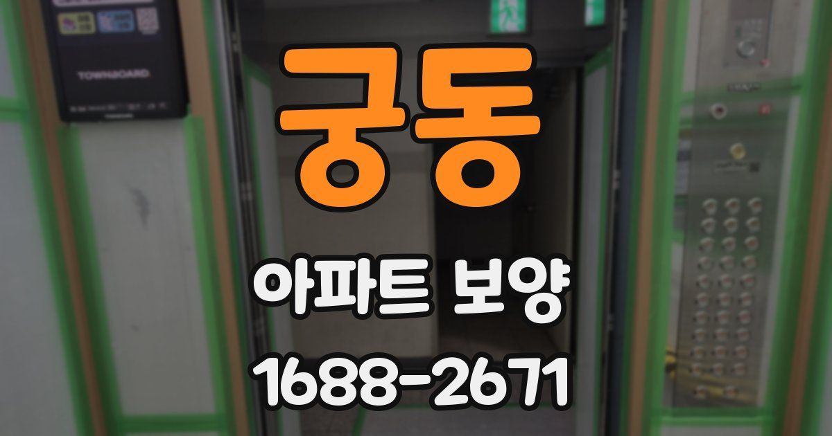 궁동 아파트 보양