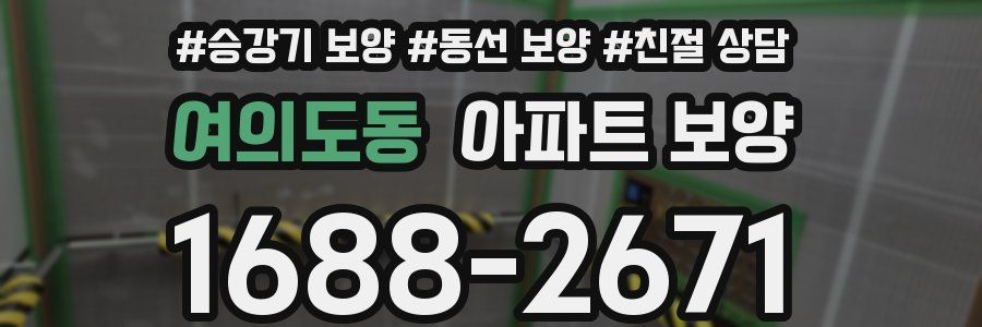 여의도동 아파트 보양
