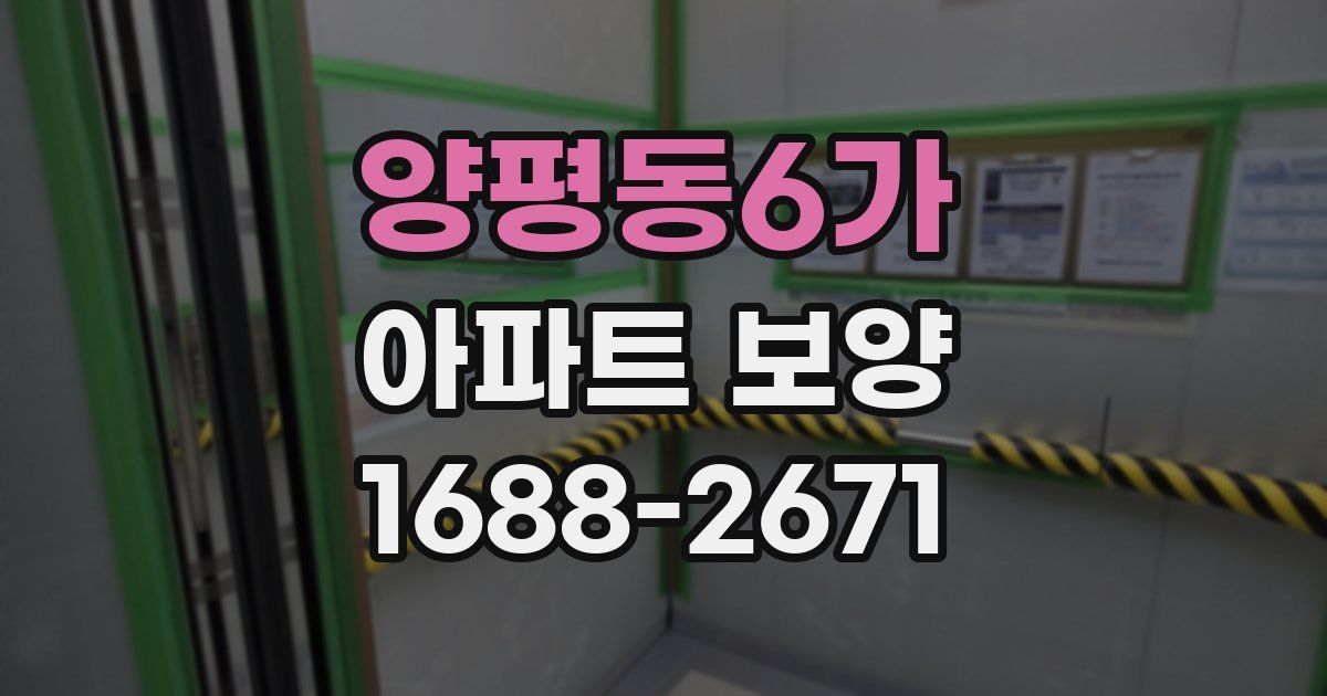 양평동6가 아파트 보양