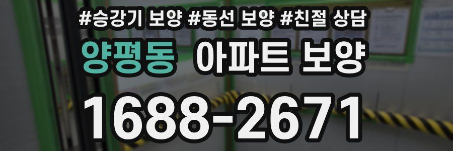 양평동 아파트 보양