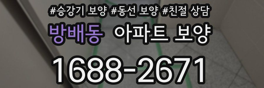 방배동 아파트 보양