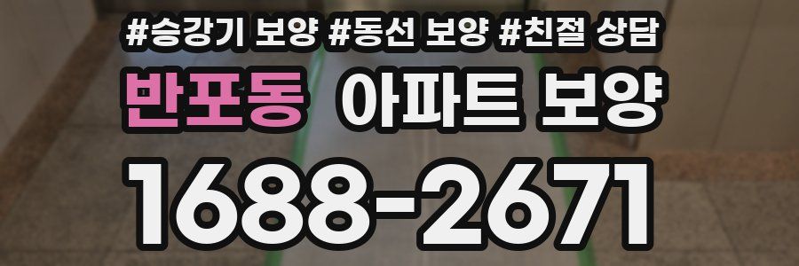 반포동 아파트 보양