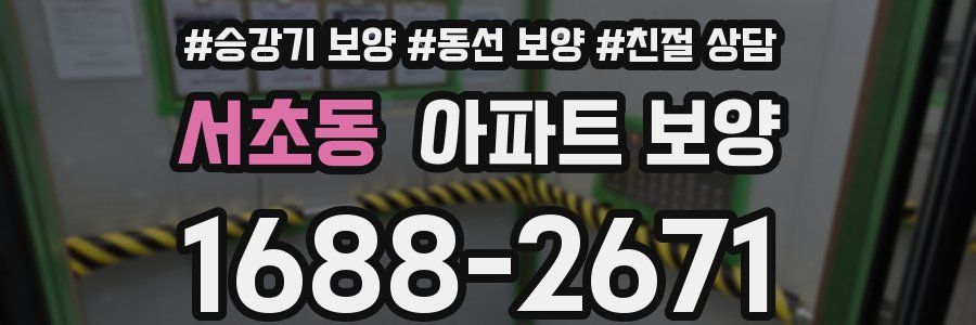 서초동 아파트 보양
