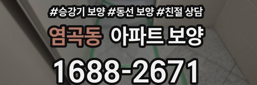 염곡동 아파트 보양