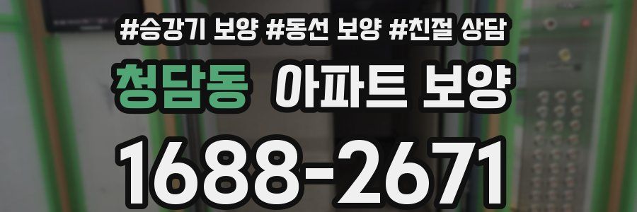 청담동 아파트 보양