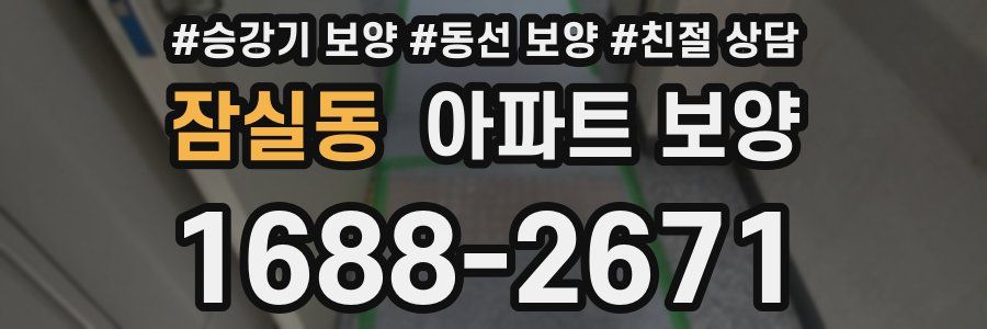 잠실동 아파트 보양