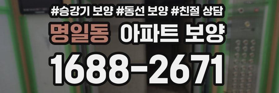 명일동 아파트 보양
