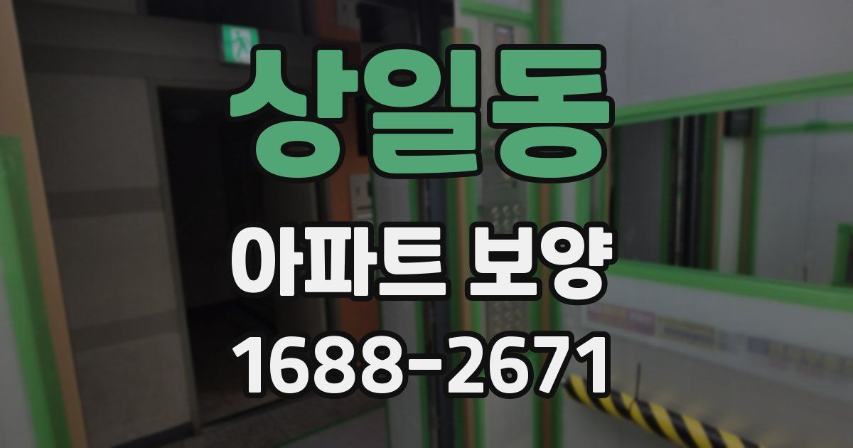 상일동 아파트 보양